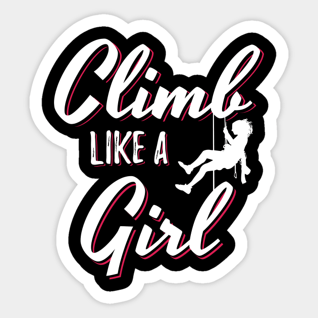 Climb Like A Girl Sticker by Dolde08